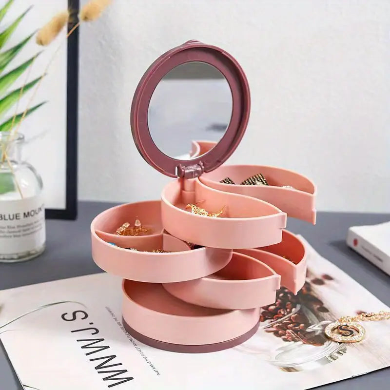 Jewelry Stand Holder Storage Box Multilayer Rotating