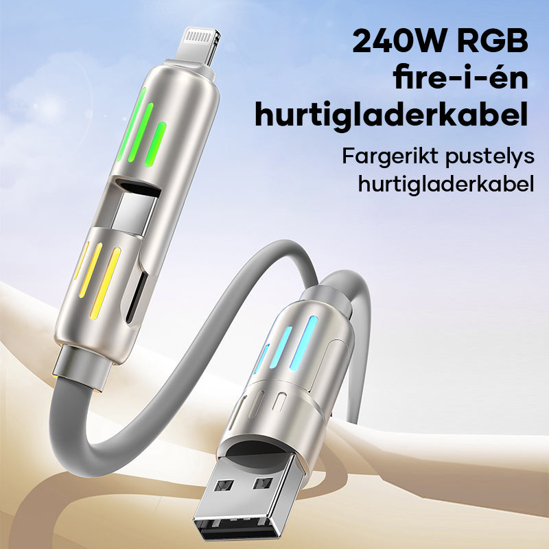 240 W 4-i-1 USB C-kabel