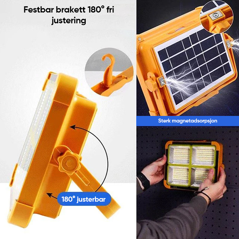 Bærbart solar utendørs lys