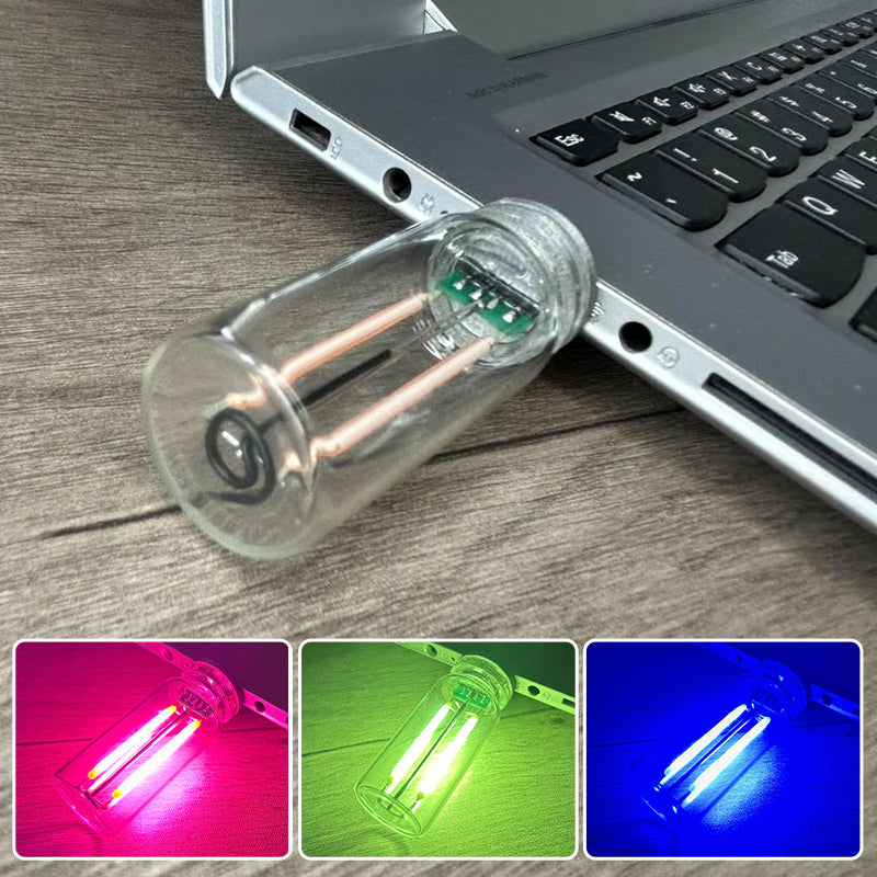 USB glassflaske touch nattlys