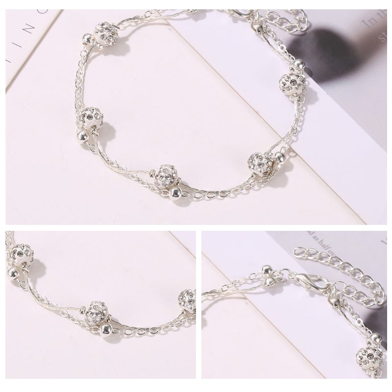 Fashion Double Chain Anklet