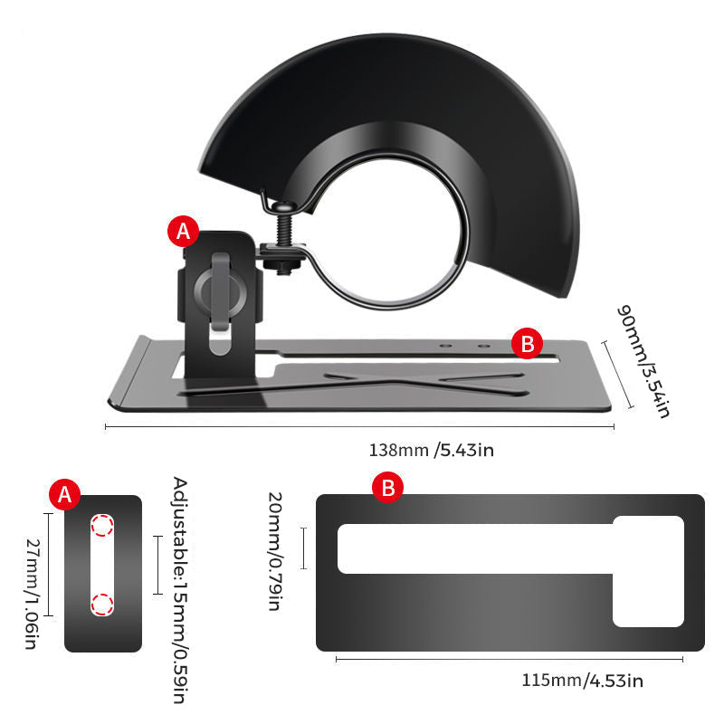 Justerbar Vinkelsliper Holder