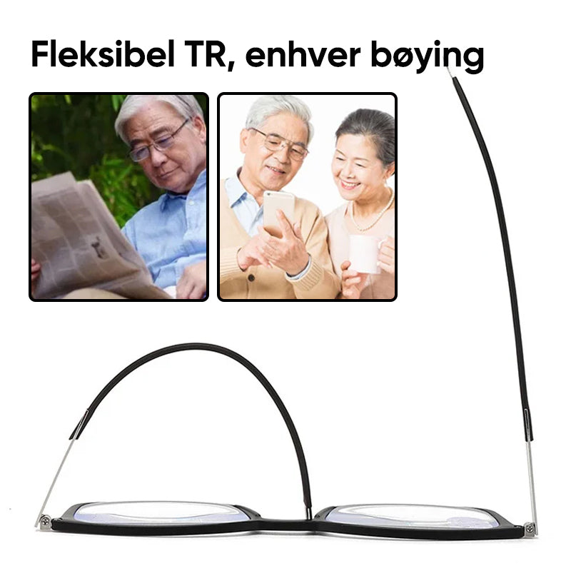 Bærbar anti-blå lys presbyopi-brille