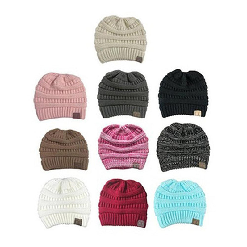 Soft Knit Ponytail Beanie Hat - mygeniusgift