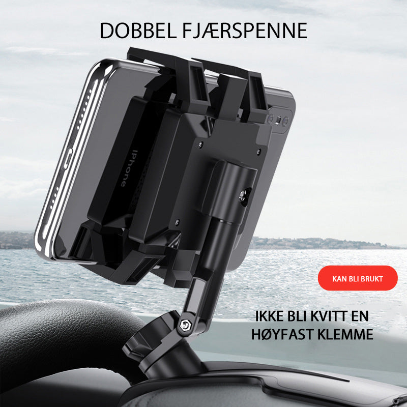 Dashbordtelefonholder med nummerplate