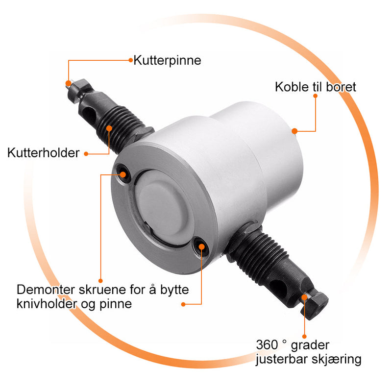 Domom® dobbelhodet håndholdt metall nibbler kutter