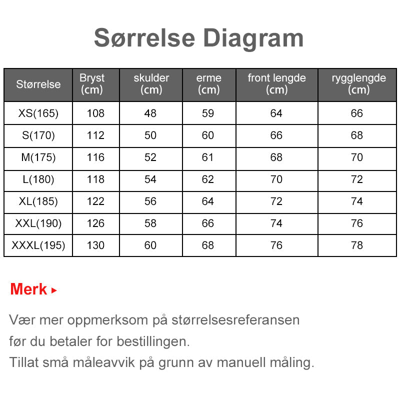 Utendørsjakke for menn