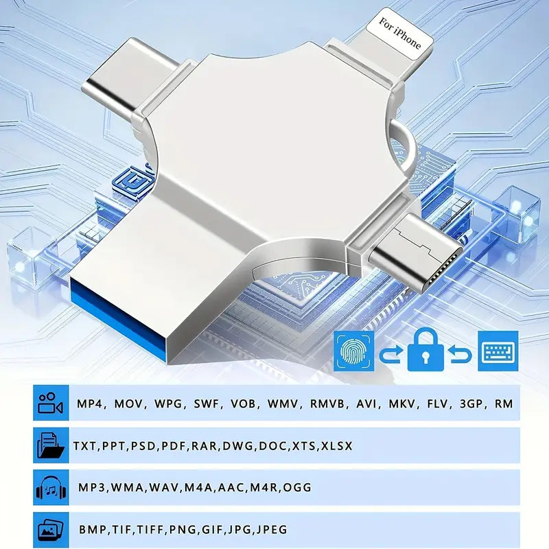 4 i 1 USB 3.0-minnepinne