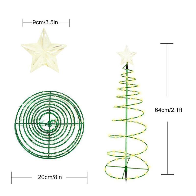 FØRJULS-FORHÅNDSSALG  - Solcelledrevet LED-lys Juletre