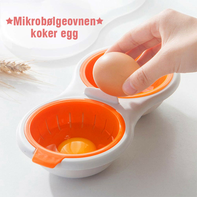 Bærbar eggekoker for mikrobølgeovn