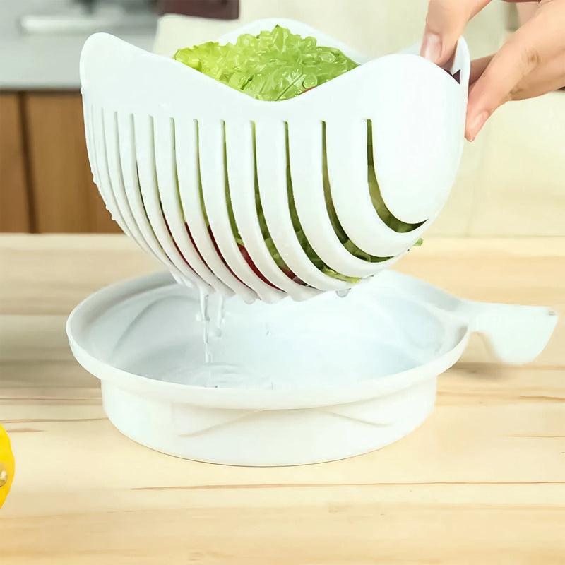 Creative Wavy Vegetable and Fruit Cutting Bowl