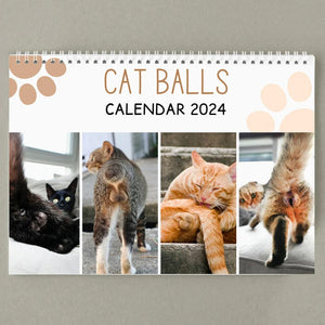 Morsom Katteballer kalender 2024