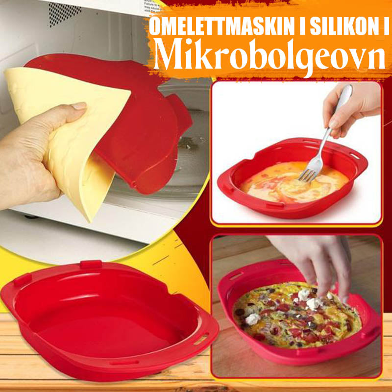 Silikon Omelettlager for Mikrobølgeovn