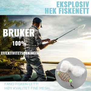 Eksplosivt fiskekrok-nett