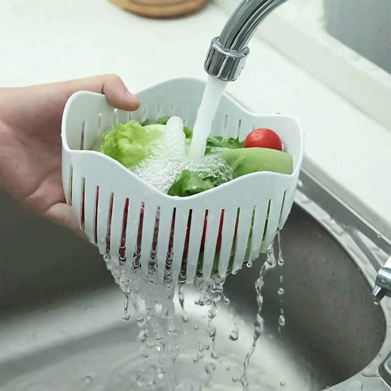 Creative Wavy Vegetable and Fruit Cutting Bowl