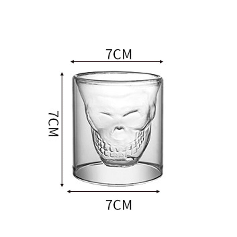 Hodeskalle glass