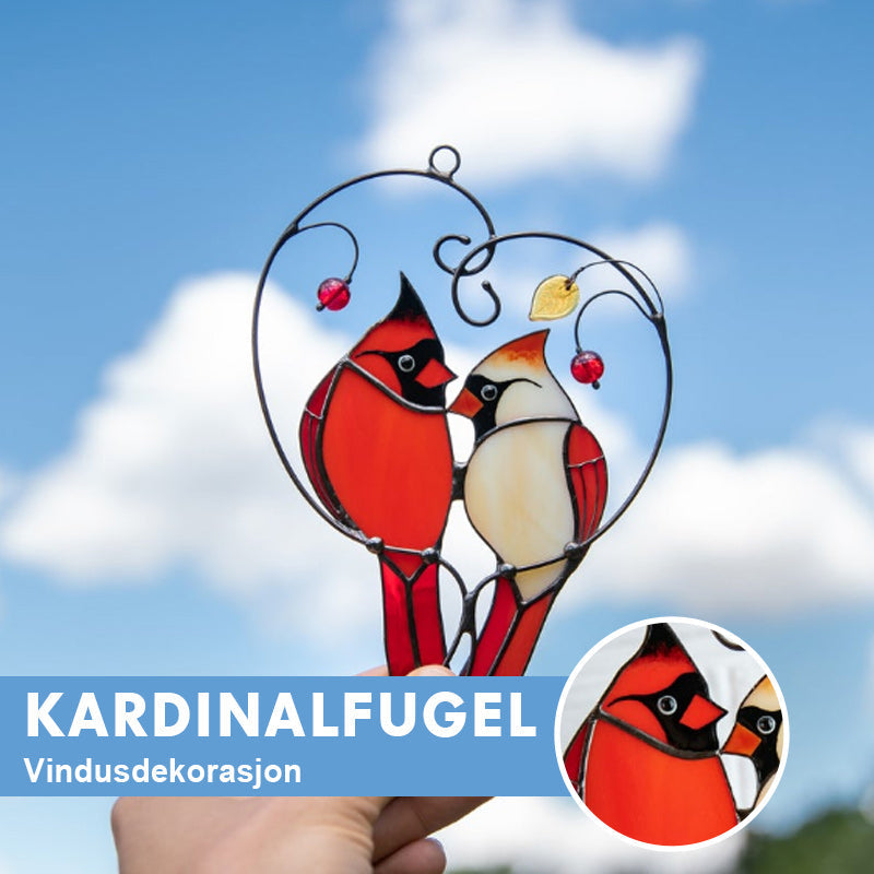 Kardinal fugl hjem ornament