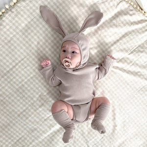 Bunny Ears langermet babybody