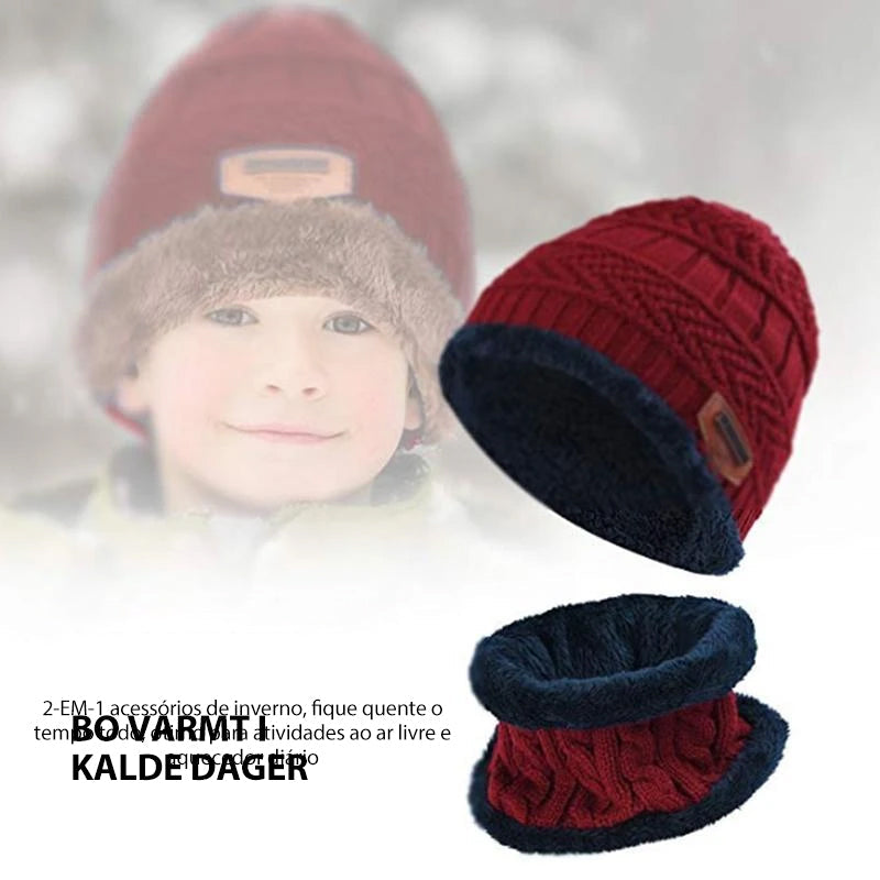 Varm Lue med Skjerf