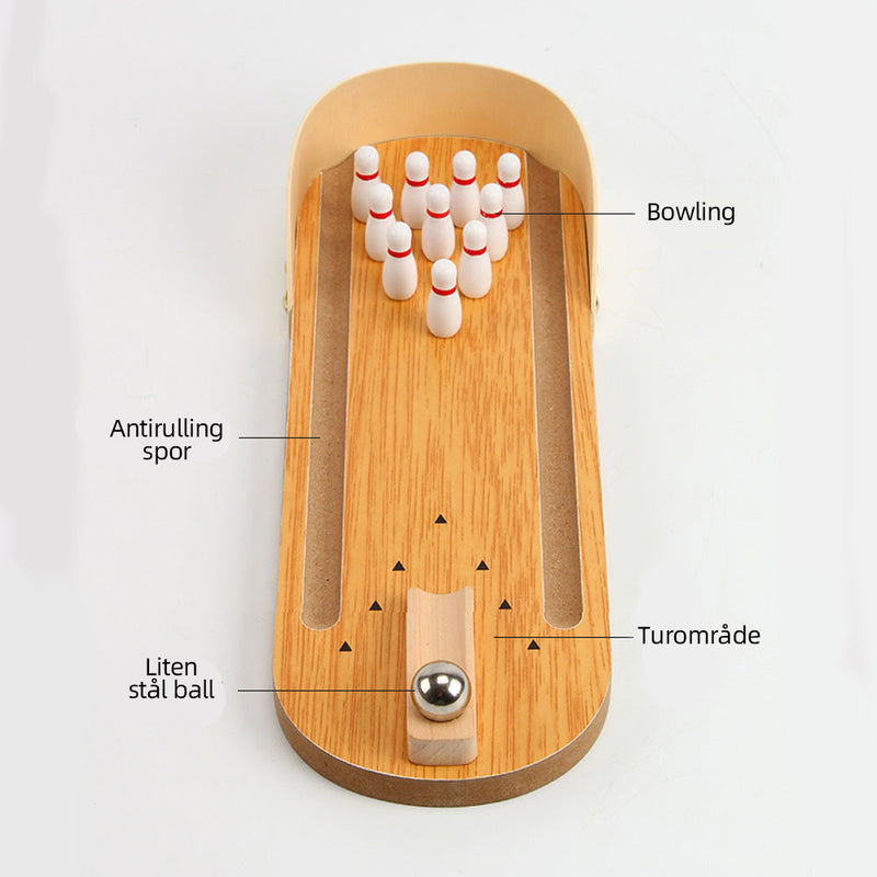 Innendørs tre Mini Bowling Game Set