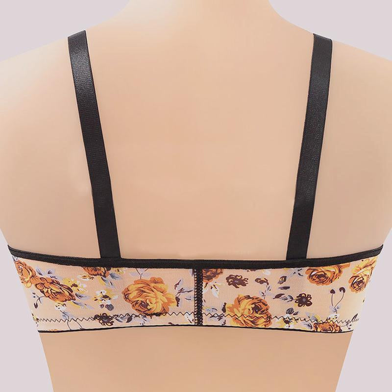 Blomsterprint  Push-up Bh med Front-lukking