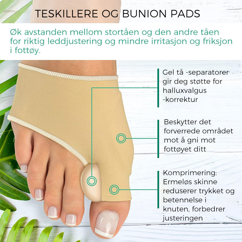 Korreksjonssokker med Hallux Valgus -apparat