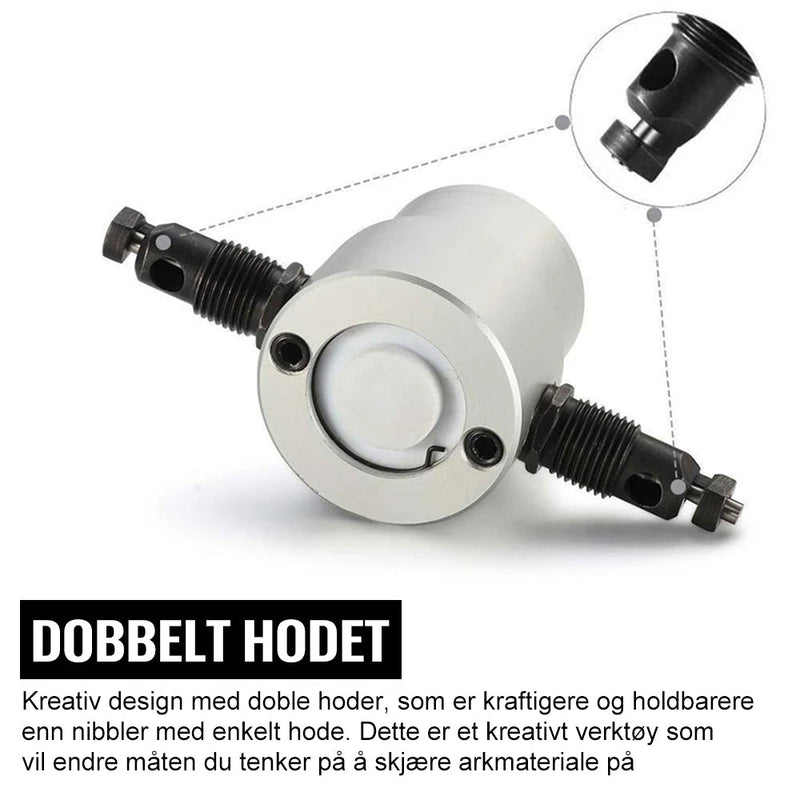 Domom® dobbelhodet håndholdt metall nibbler kutter