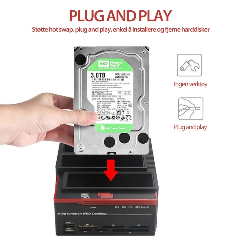 Dual Bay IDE/SATA Hard Drive Docking Station