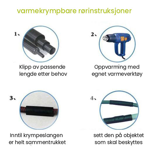 USB -kabel varmekrympbar rør (280 STK)