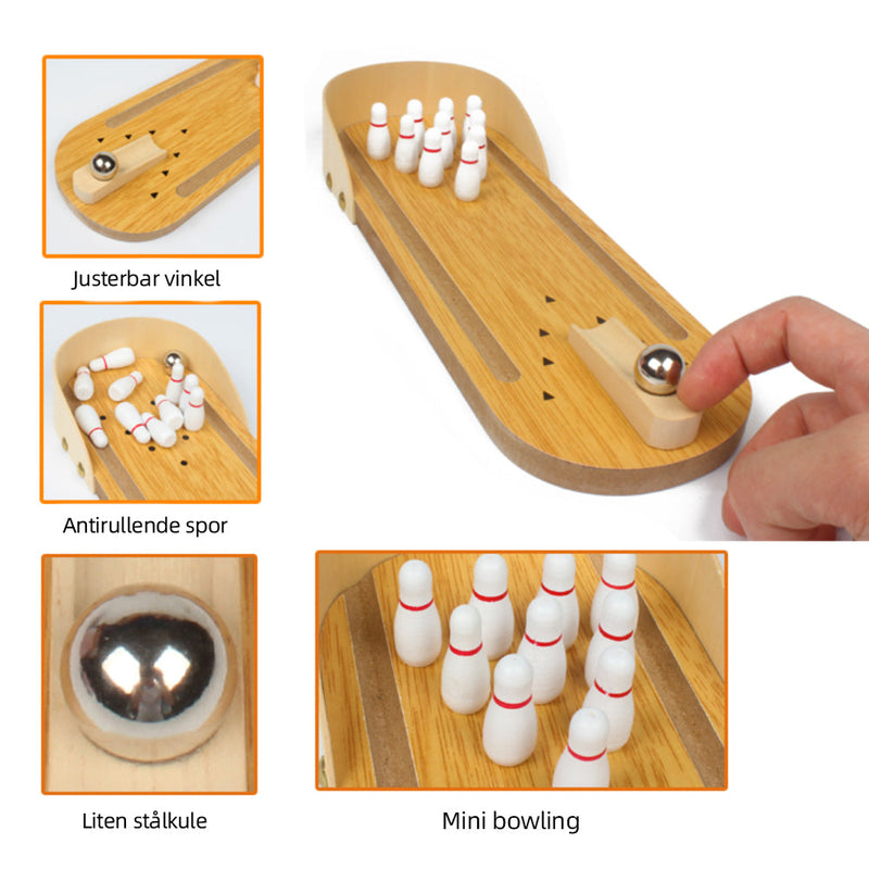 Innendørs tre Mini Bowling Game Set