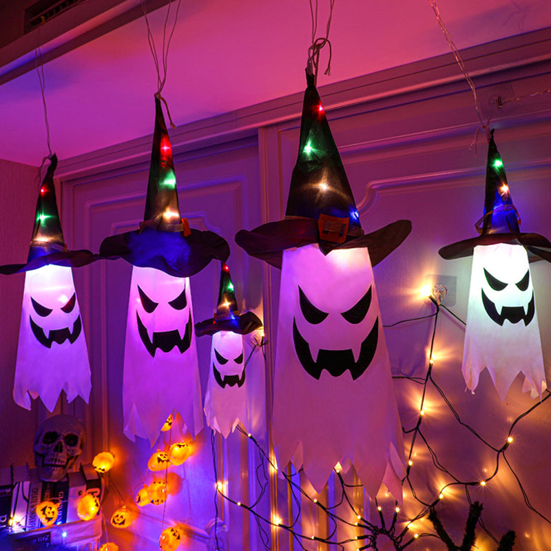 Halloween Dekorativ Lampe Veiviser Lue Hengende Lampe