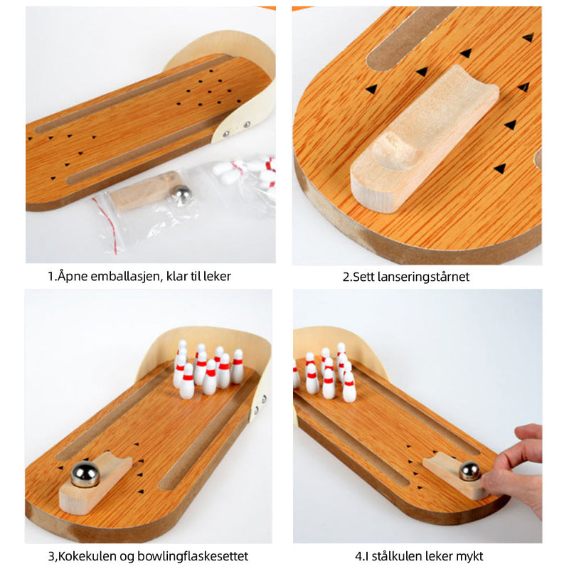 Innendørs tre Mini Bowling Game Set