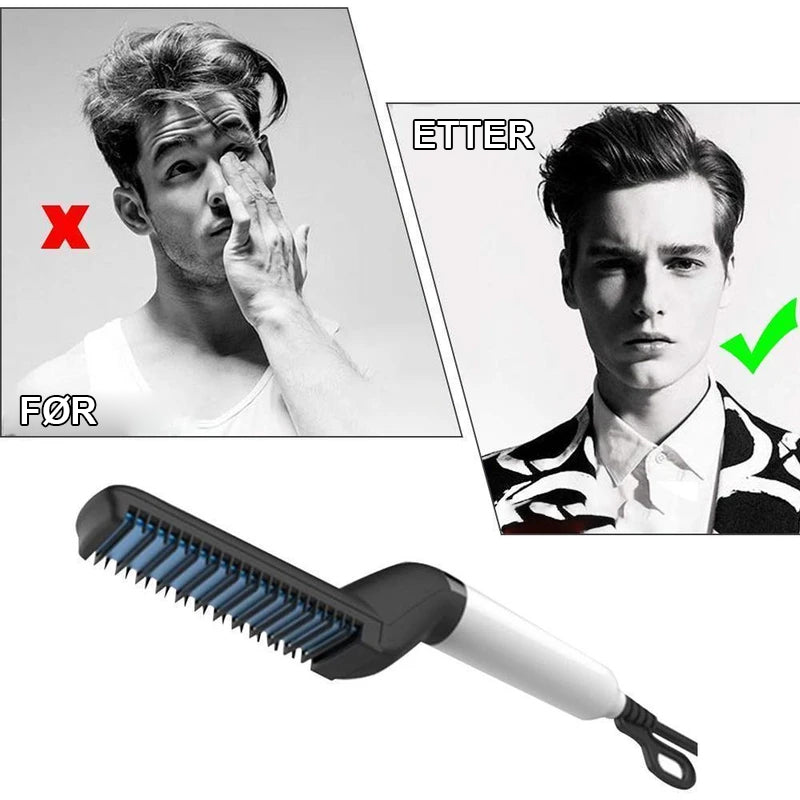 Beard Straightening Comb og Alt i ett styler