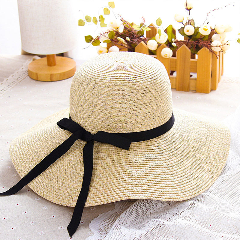 Wide Brim Foldable Straw Summer Sun Hat