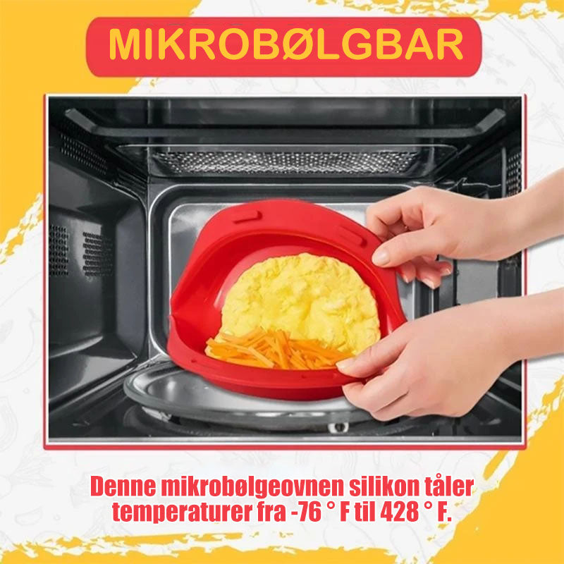 Silikon Omelettlager for Mikrobølgeovn