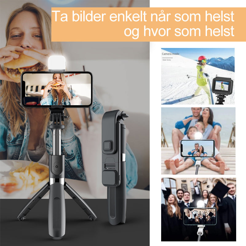 Trådløs Bluetooth-selfiestang