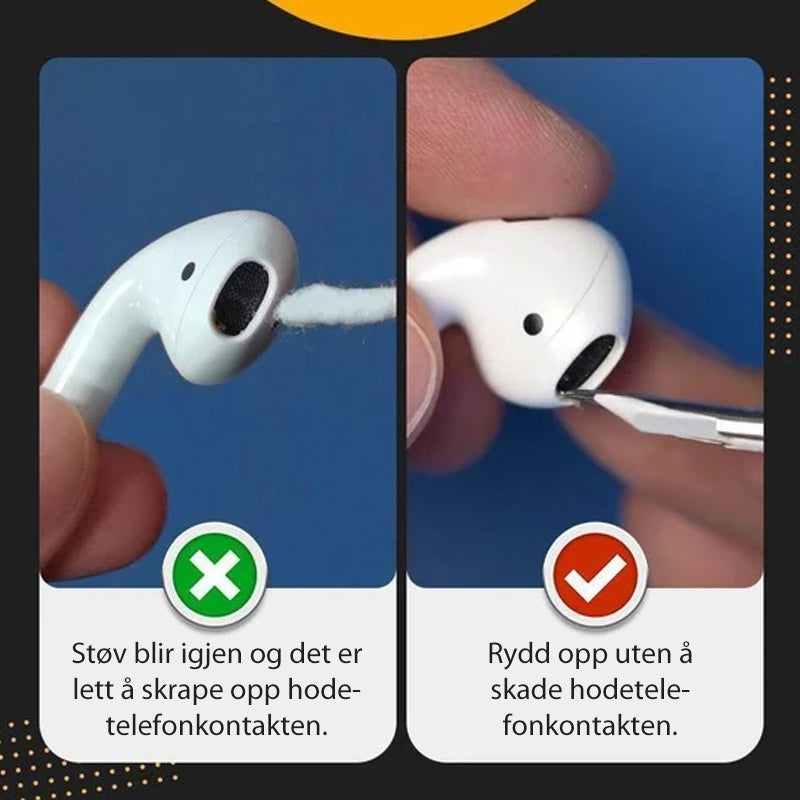 Rensepenn for Bluetooth ørepropper