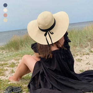 Wide Brim Foldable Straw Summer Sun Hat