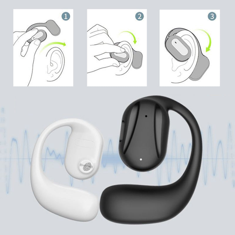Trådløs Bluetooth-øreplugg for beinledning med ett øre