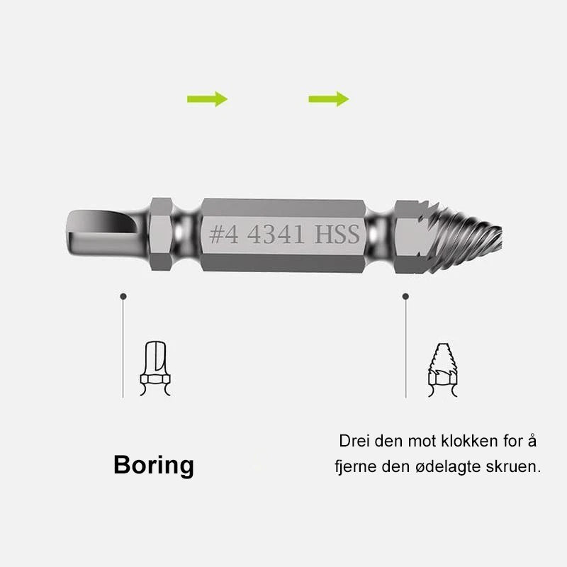 Skrueuttrekker (4 stk / 5 stk / 6 stk)