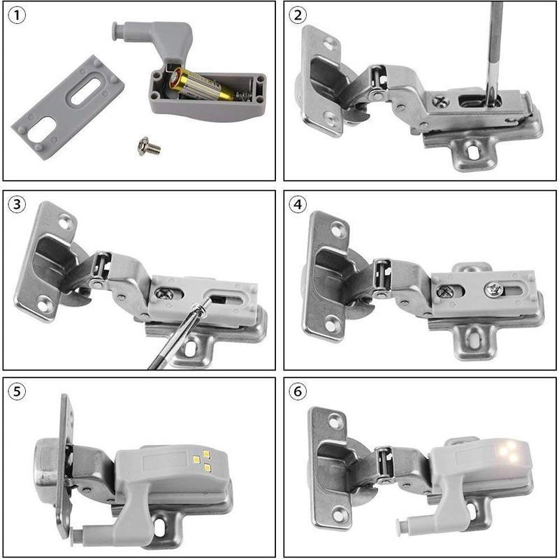 Smart sensorkabinett LED-lys (10 STK)