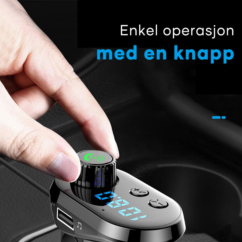 7 i 1 Lader og FM-sender til Bilen