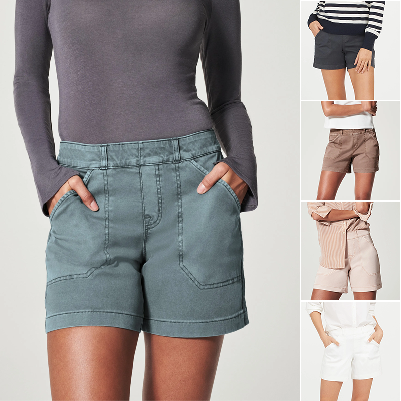 Stretchshorts for kvinner med twill