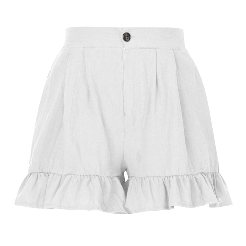 Shorts med høy midje for kvinner