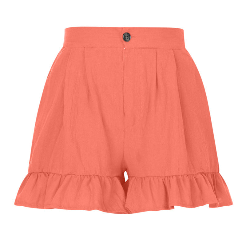 Shorts med høy midje for kvinner