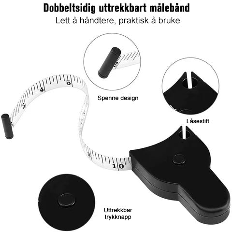 Automatisk rullende målebånd for omkretsmåling av kroppen